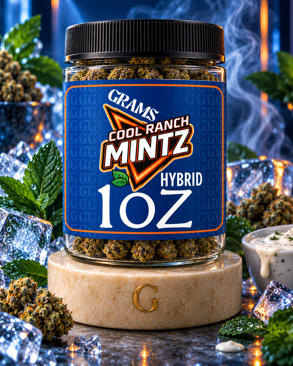 Grams Cool Ranch Mintz Flower